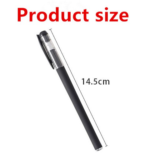 Set 3 Bút Bi + 10 Ngòi Bút 0.5mm Màu Đen