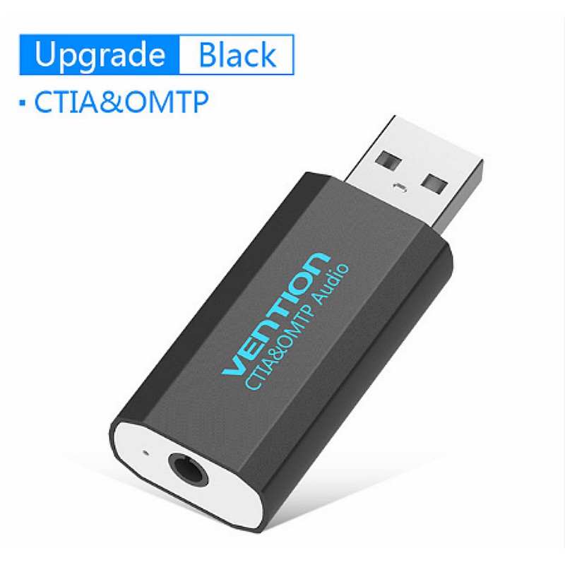 Vention USB External Sound Card USB To AUX Jack 3.5mm Earphone Adapter Audio Mic For Computer