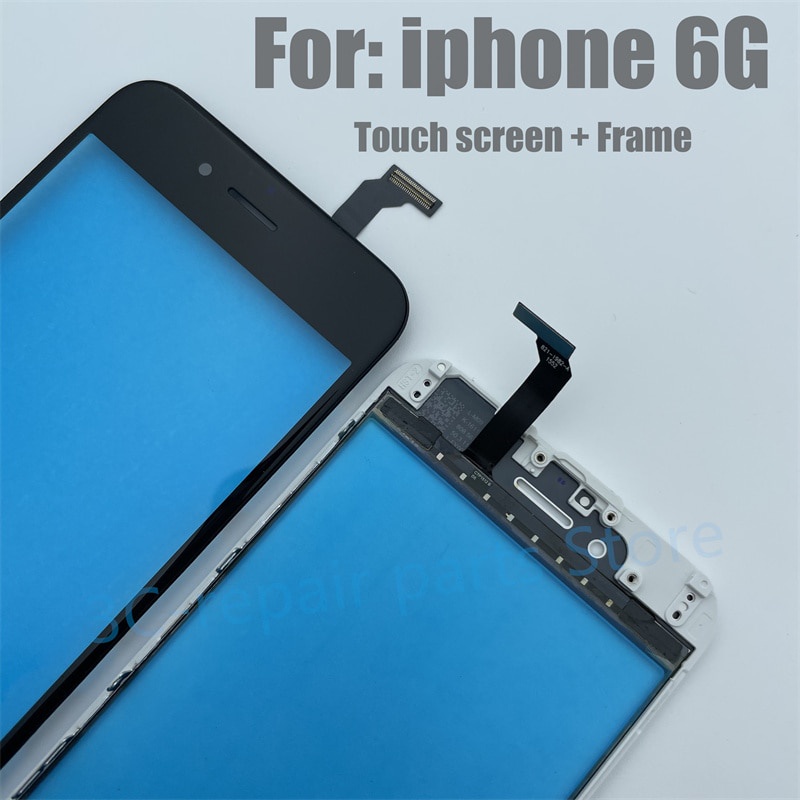 Màn hình cảm ứng mới + Khung viền cho iphone 5 5S 5C 6 6S Plus iphone 7 7plus 8 8plus Bộ số hóa kính phân tán Kính ngoài