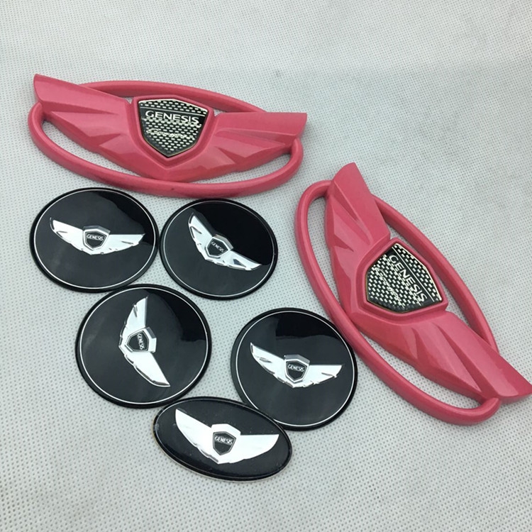 Bộ 7 logo Dán Trang Trí Vô Lăng Xe Hơi Hyundai Rohens genesis coupe