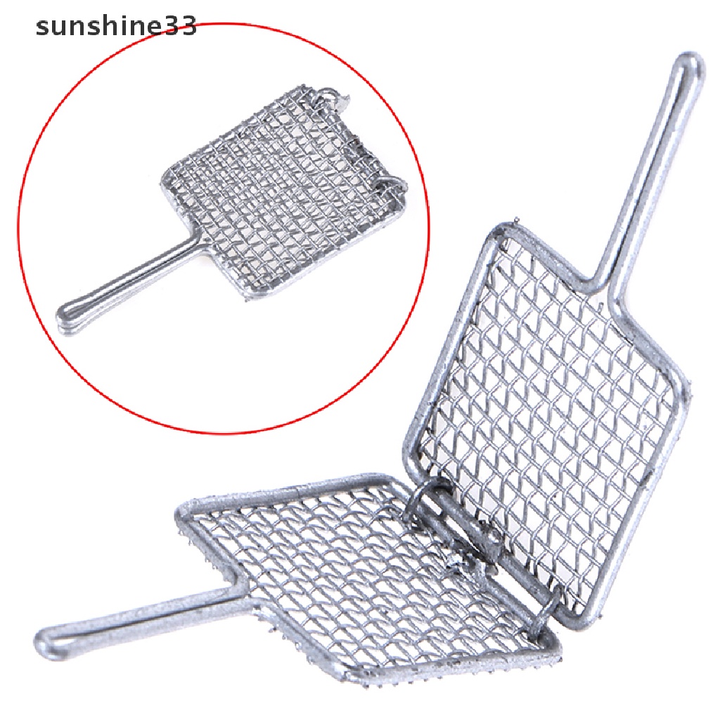 SU 1:12 Dollhouse Miniature Metal Silver Barbecue Clip Kitchen Toy n