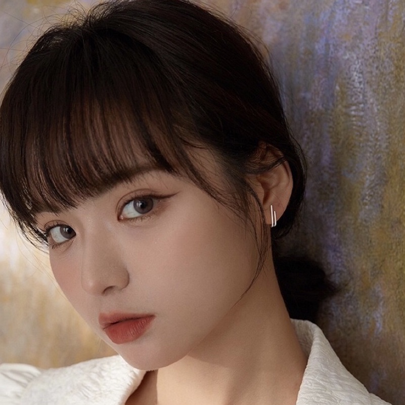 Khuyên tai bạc s925 thiết kế đơn giản