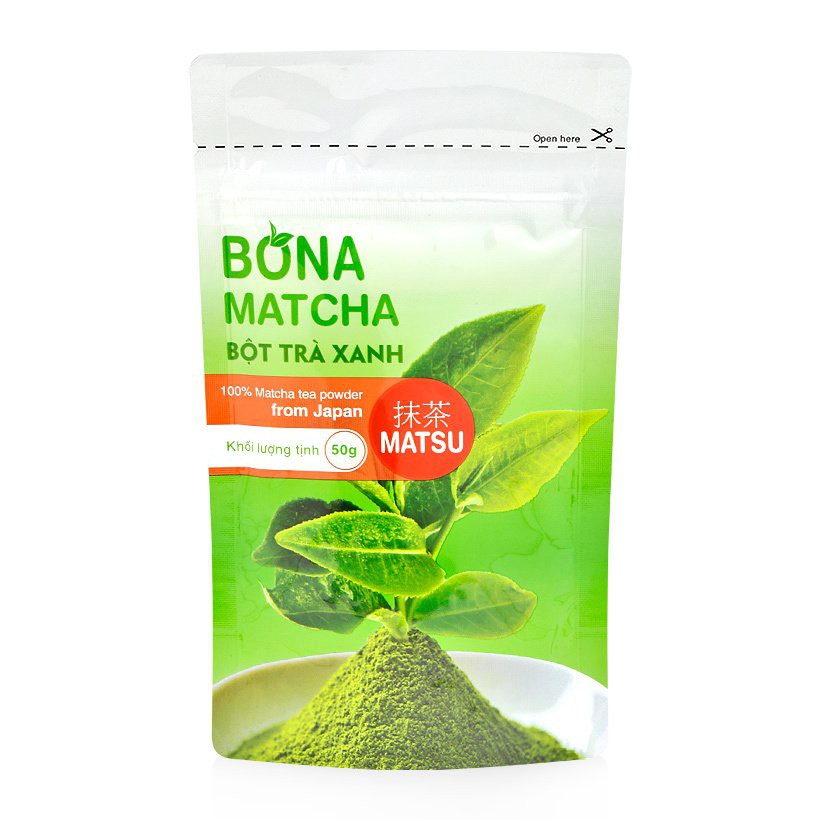 Bột trà xanh Bona Matcha dòng MATSU 50g