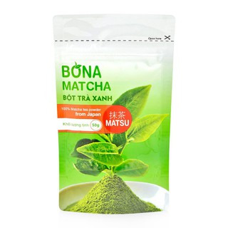 Bột trà xanh Bona Matcha dòng MATSU 50g