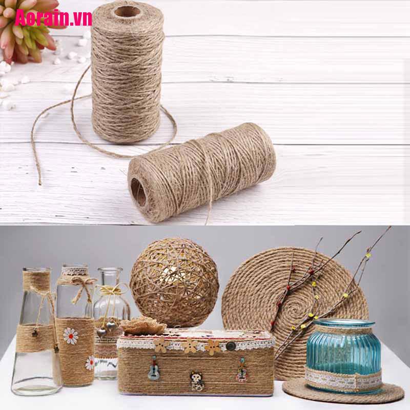 Cuộn dây gai dầu tự nhiên dài 100m dùng làm đồ thủ công