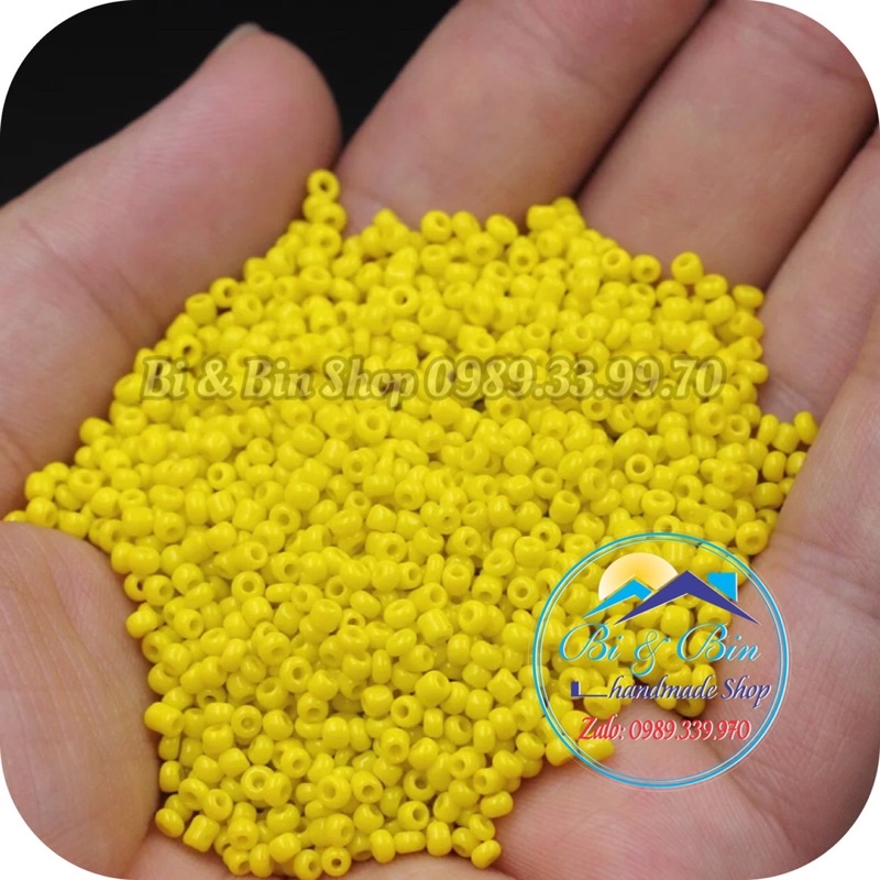 90g Hạt Cườm 3mm Màu Sứ Đính Kết Trang Phục, Làm Trang Sức Handmade
