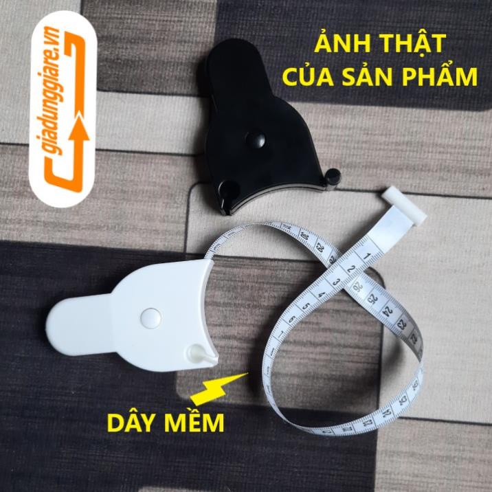 Thước dây đo cơ thể vòng eo 150cm bấm nút tự thu dây tiện dụng mang theo kiểm tra số đo tập thể thao - giadunggiare.vn