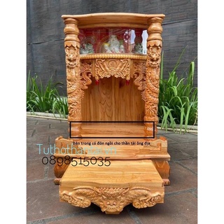 bàn thờ thần tài ông địa có hộp đèn 56 x 88cm - TUTHOTHANTAI.VN
