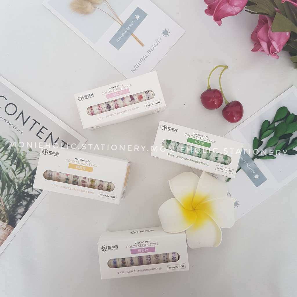 SET 10 CUỘN WASHI TAPE