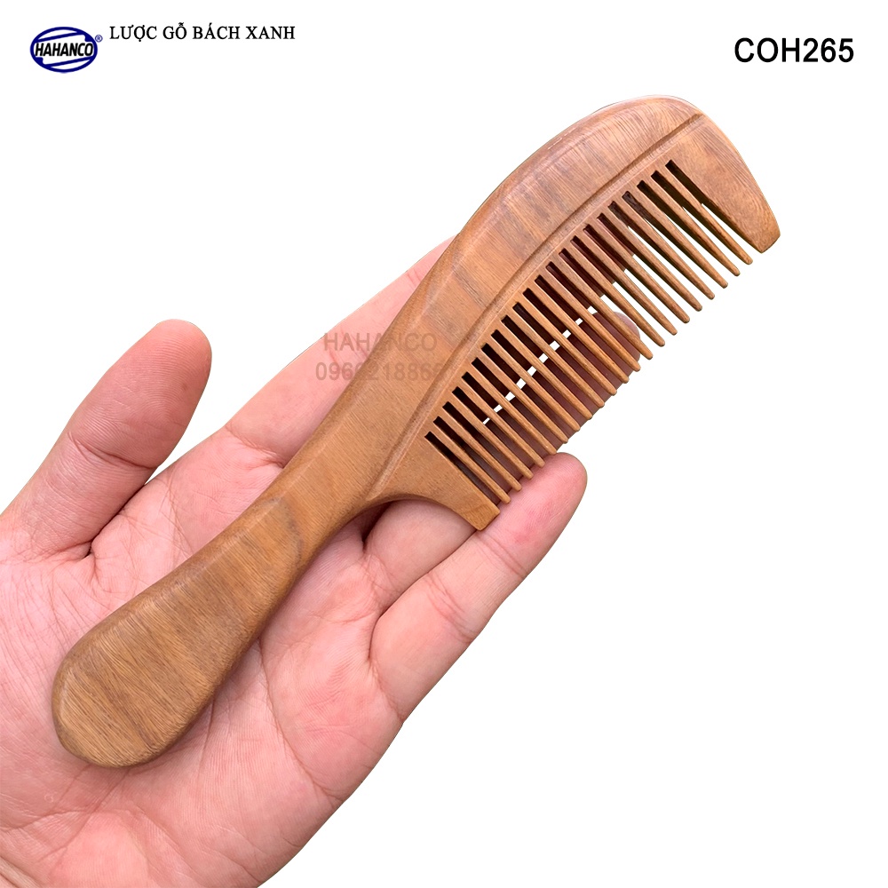 Lược Gỗ Thơm HAHANCO (Size:L - 19cm) Giúp Tóc Suôn &amp; Mềm Không Làm Rụng - COH265