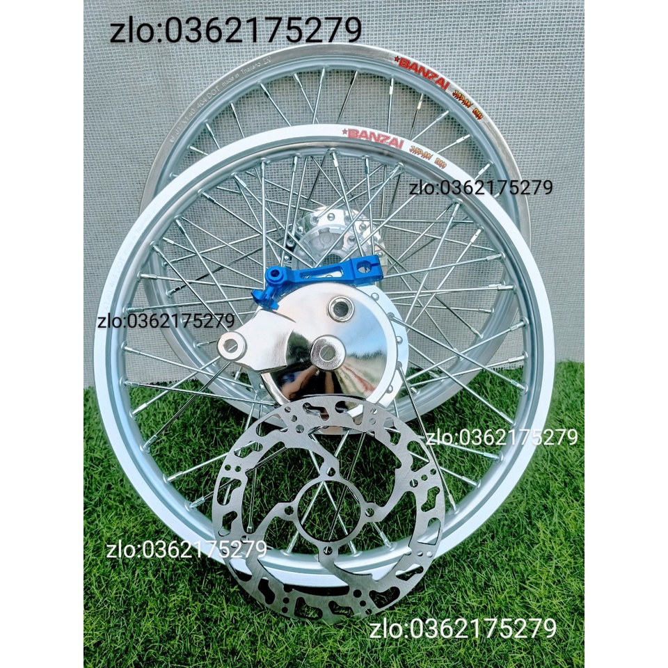 CẶP BÁNH CĂM XE WAVE.DREAM .FUITRON TRƯỚC ĐÙM NIỀN NHÔM BAN ZAI .DALE.SOLUTE.SH THÁI BẠC KÈM MÁ PHANH VÀ PÁT MÀU VỚI ĐĨA