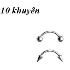 Combo 50 khuyên xỏ cơ bản kèm 50 kim xỏ (chi tiết kéo sang xem ảnh và phần mô tả sản phẩm)