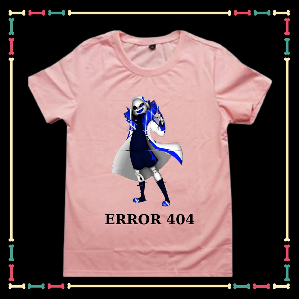 Áo Error 404 Sans phong cách cho bé trai bé gái từ 10kg đến 90kg