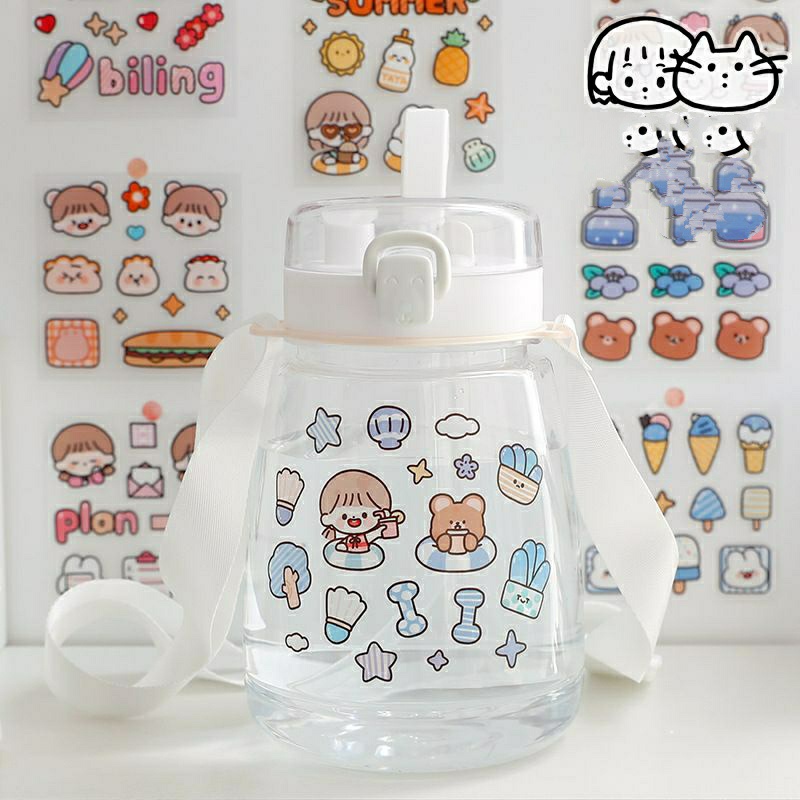 Bộ 100 hình sticker trong  đáng yêu trang trí sổ tay, bình nước - Đại Sỉ