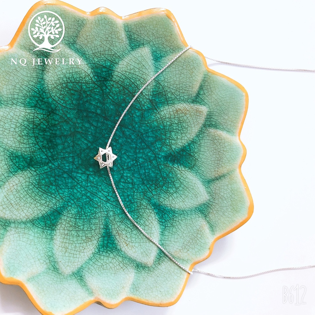 Dây chuyền bạc mặt ngôi sao 6 cánh - NQ Jewelry