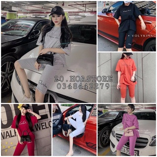Set bộ chữ kí quần lửng - bộ chữ thêu quần ngố 6 màu