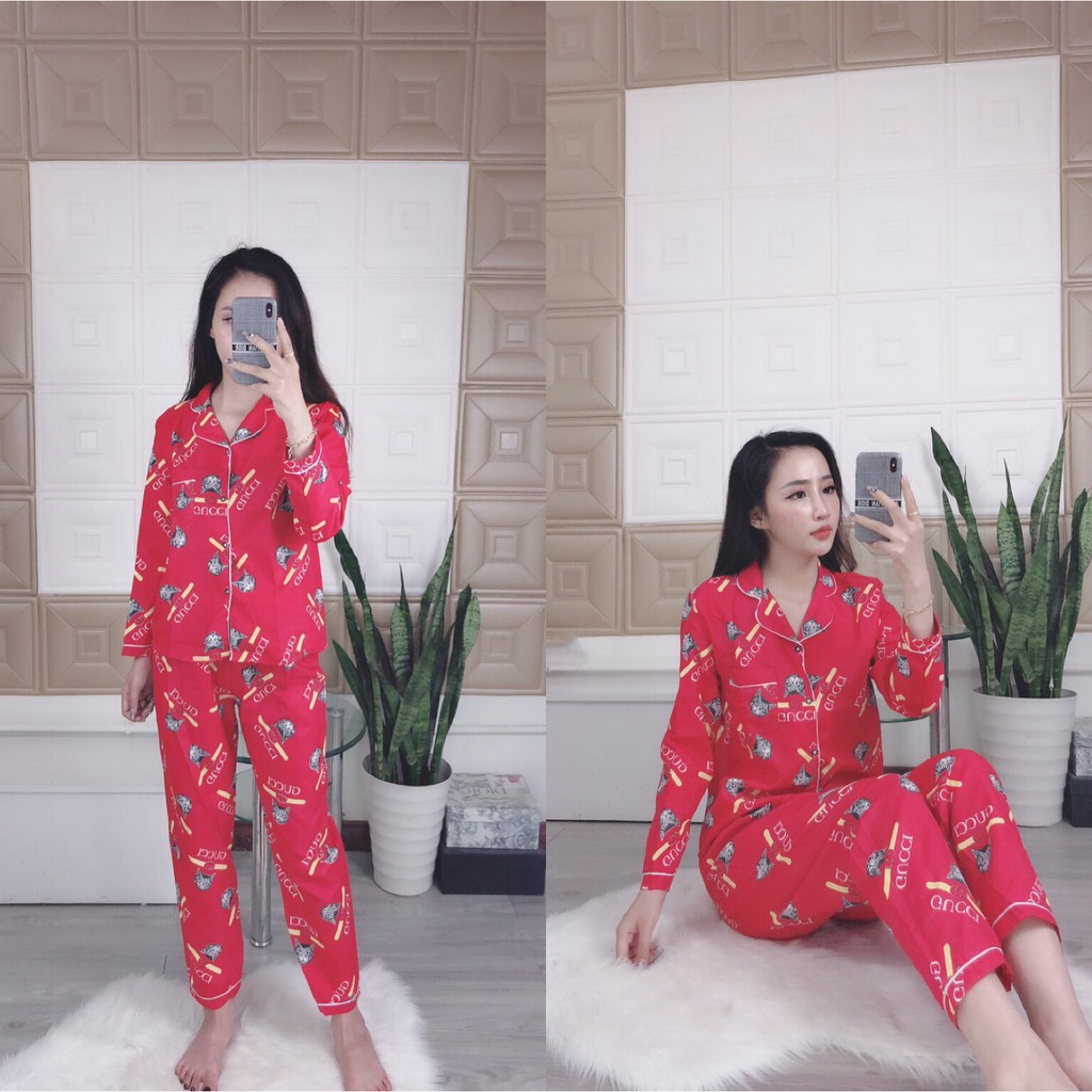 [XẢ KHO GIÁ SỐC] Bộ Pijama Kate Thái Tay Dài Quần Dài Siêu Đẹp | WebRaoVat - webraovat.net.vn