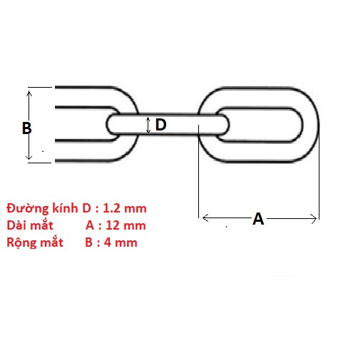 Dây xích INOX 304 Ø