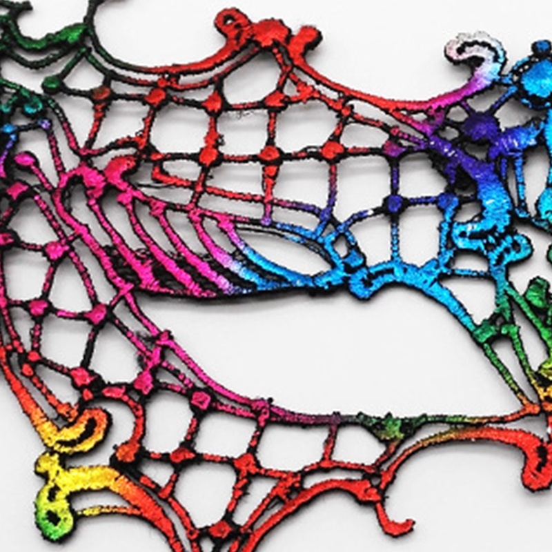 Mặt Nạ Hóa Trang Halloween Nửa Mặt Phối Ren Gợi Cảm Cho Nữ