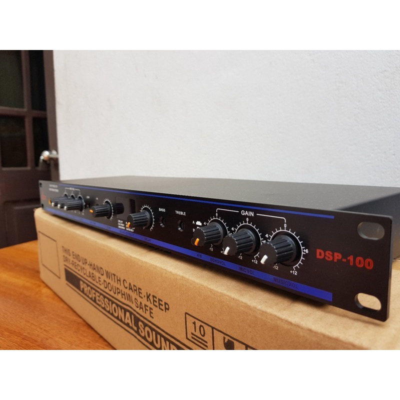 Vang cơ karaoke gia đình giá rẻ, chất lượng  DBX DSP 100 kèm 1 dây canon