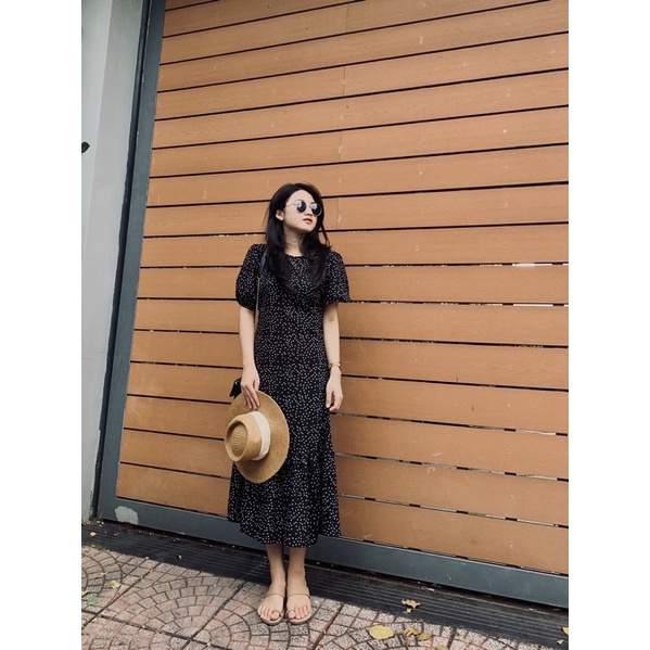 Váy zara chấm bi xuất