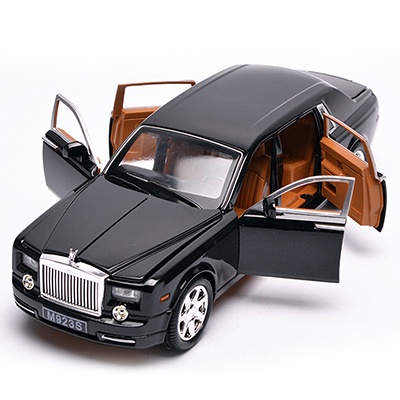 Xe mô hình hợp kim Rolls Royce Phantom VIII tỉ lệ 1:24 Chezhi đẹp như xe thật, thiết kế tinh xảo hai màu đen và đỏ
