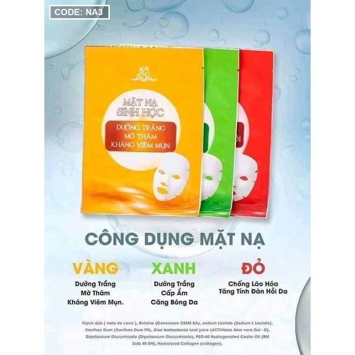 Mặt Nạ Sinh Học Collagen X3  Đông Anh Chính Hãng