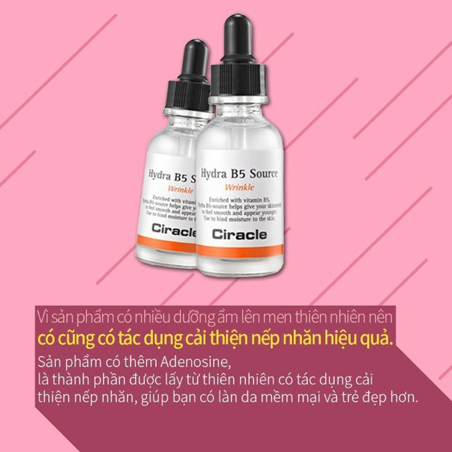 Serum Dưỡng Ẩm B5 / 𝘍𝘳𝘦𝘦𝘴𝘩𝘪𝘱 / Tinh Chất Làm Trắng Chống Nhăn, Căng Bóng Da Ciracle Hydra B5