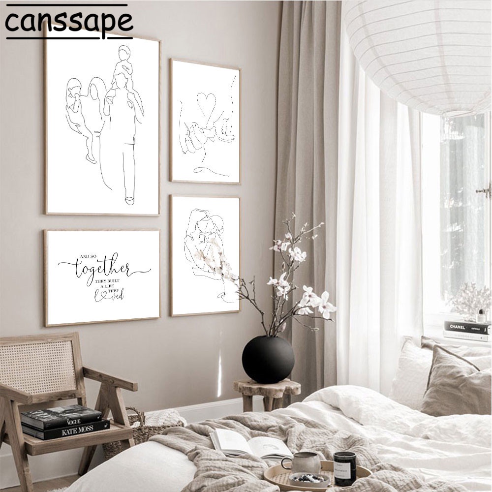 Tranh Vải Bạt Treo Tường In Hình Tranh Trừu Tượng Trang Trí Nhà Cửa