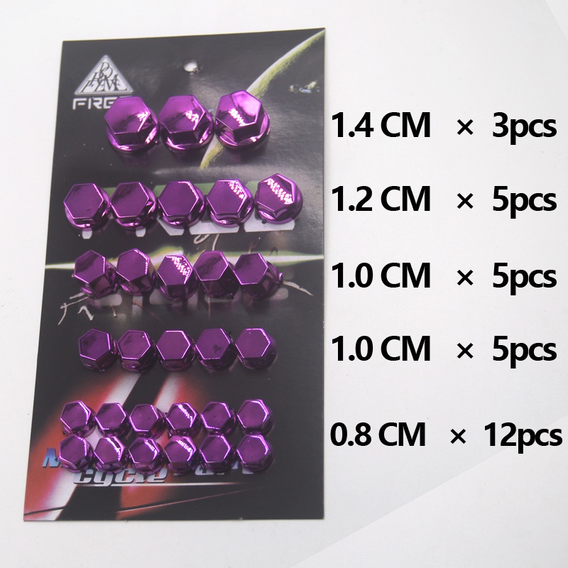 Bộ 30 Nắp Đậy Ốc Vít Chuyên Dùng Cho Xe Mô Tô