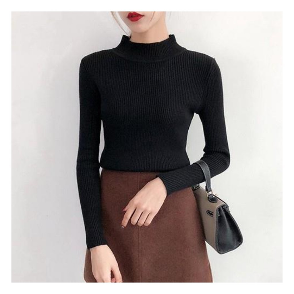 Áo Len Tăm Mỏng Dài Tay Nữ Cổ 3 Phân Chất Đẹp Loại 1, cadigan gile nữ croptop | BigBuy360 - bigbuy360.vn