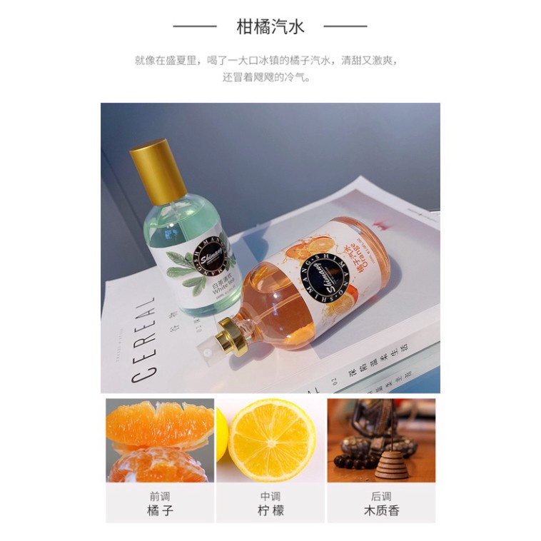 Nước hoa Shimang Xịt thơm toàn thân Shimang Hương Trái Cây Tự Nhiên Thơm Mát Ngọt Ngào 100ml SNH11