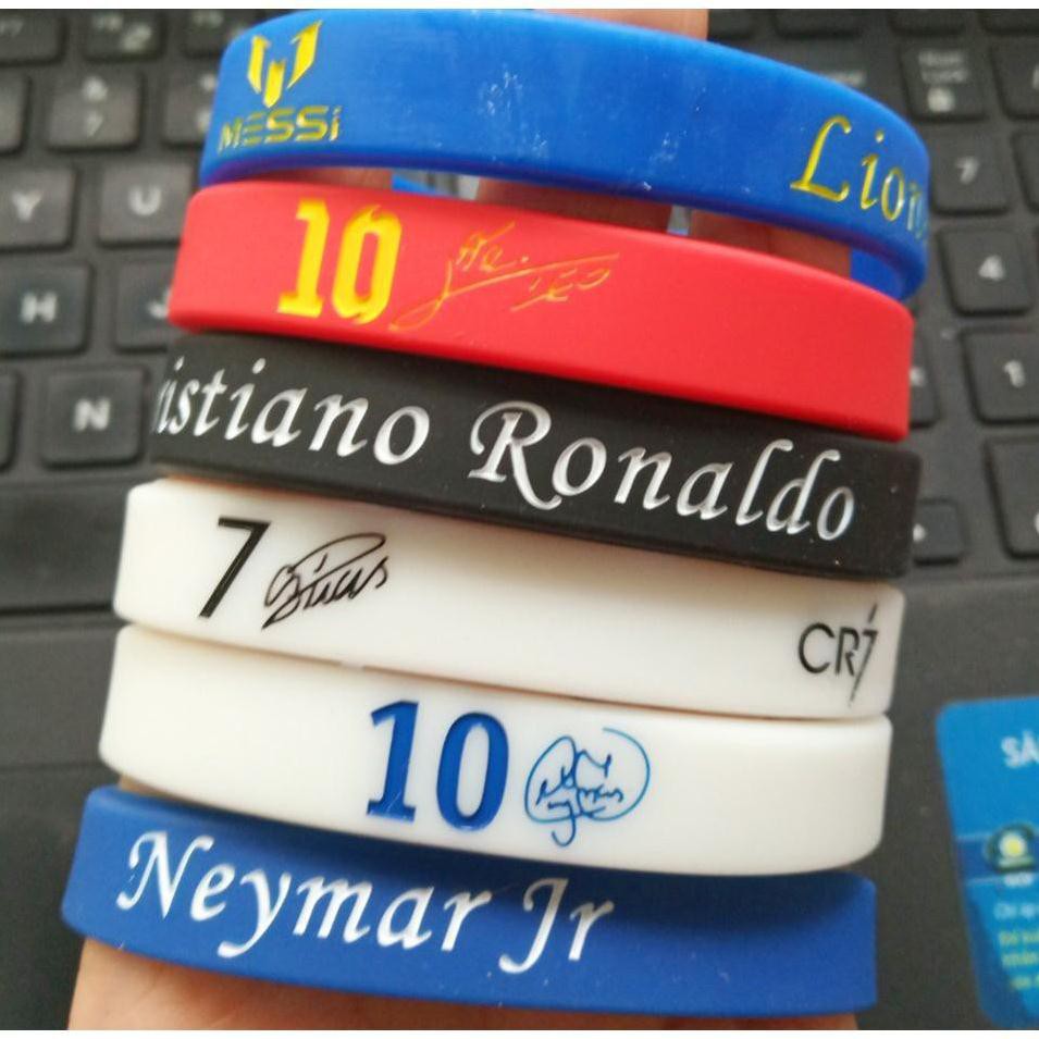 Ảnh thật vòng tay chữ kỹ Neymar Cr7 Messi - vòng tay Kobe Bryant Michael Jordan