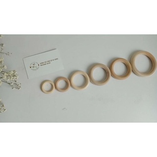 Khoen gỗ tròn macrame