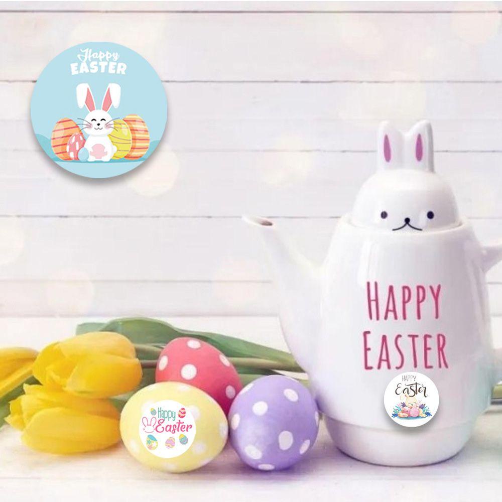 CONOPERY Túi Đựng Quà Dán Tường / Cửa Kính Họa Tiết Hoạt Hình Trang Trí Lễ Phục Sinh