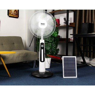 QUẠT NĂNG LƯỢNG MẶT TRỜI NUKI 300B, Quạt tích điện, Quạt sạc có đèn LED, Quạt cây năng lượng mặt trời