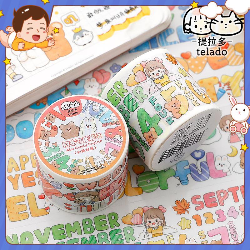⭐ iLado ⭐ telado Cute sticker PET Không Thấm Nước Nhãn Hình Dán Sticker Dễ Thương Sticker Trang Trí Sổ Dán Sổ Lưu Trữ Sticker Hiểm Bộ Sticker Tập Vở Trang Trí Sổ Hình Dán Sticker  Nhãn Dán Sổ Chiết Lưu Trữ