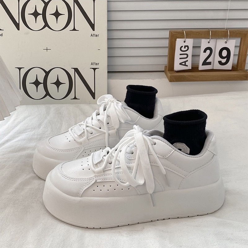 GIÀY SNEAKER S11 ĐẾ BÁNH MÌ 4CM PHONG CÁCH HÀN QUỐCW