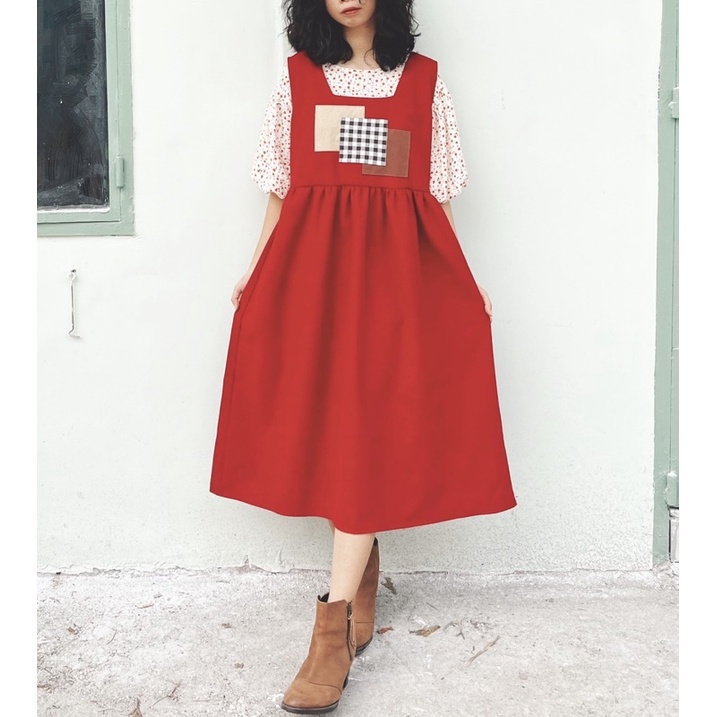 Yếm chắp vải Gà vintage
