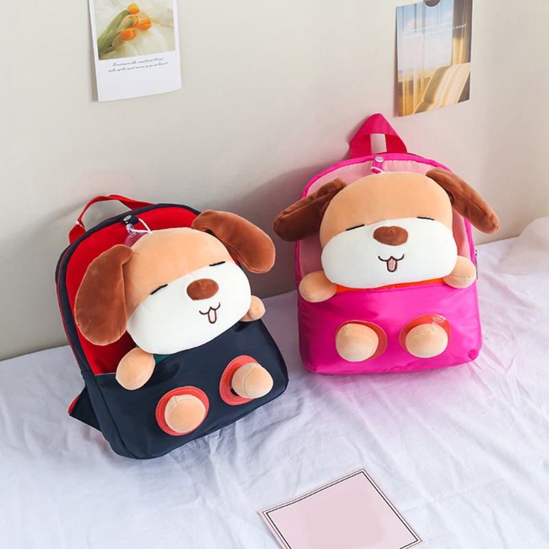 Ba Lô Đi Học Mini Hình Chú Chó Hoạt Hình Dễ Thương Cho Bé