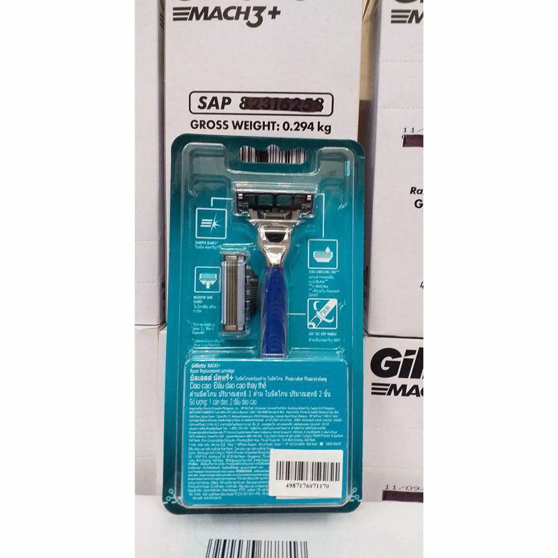 Dao cạo râu 3 lưỡi Gillette Mach3+