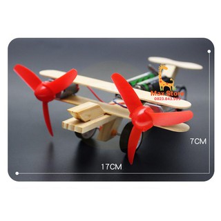 (Đồ Chơi STEM) Đồ Chơi Lắp Ráp Máy Bay 2 Động Cơ
