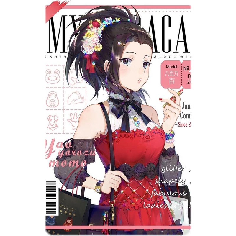 Ảnh card bo góc in hình BOKU NO HERO ACADEMIA ver TẠP CHÍ - Học Viện Anh Hùng thẻ bo viền 5*8cm