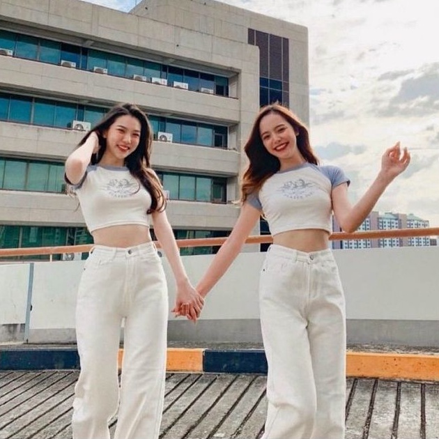 Áo thun croptop phối in hình HEVENT SENT