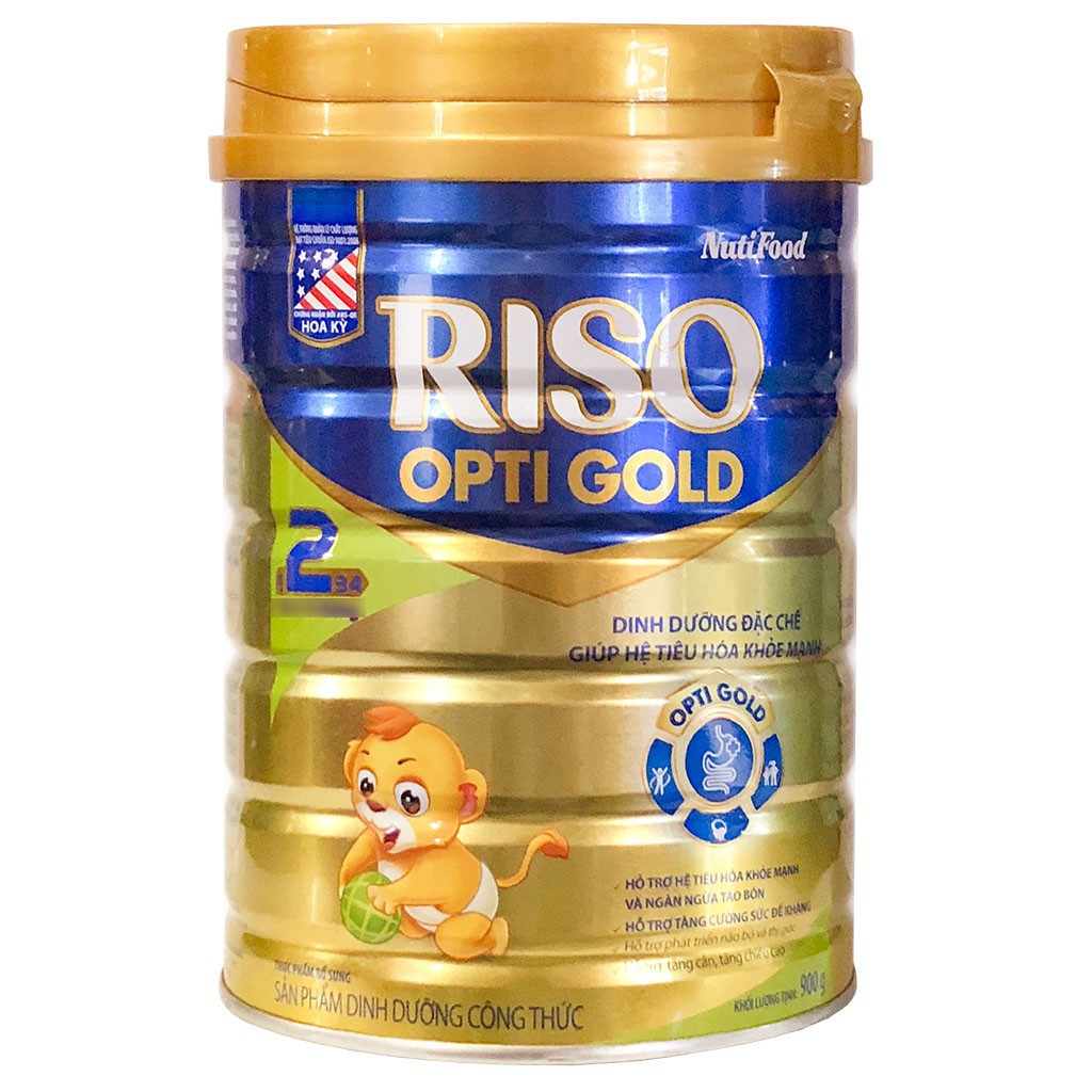 1 lon Sữa Nuti RISO OPTI GOLD 2 loại bột 900g
