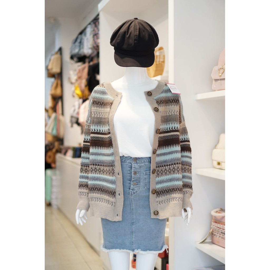 Cadigan Họa Tiết 608 - hình thật