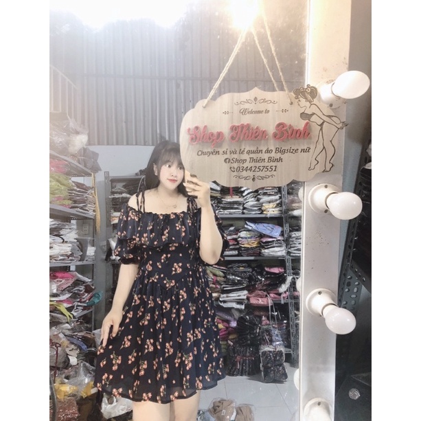 Bigsize 60-90kg By Thiên Bình)ĐẦM TRỄ VAI BÈO CÔNG CHÚA MINI