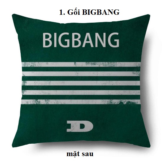 Gối vuông dựa lưng BIGBANG GDRAGON