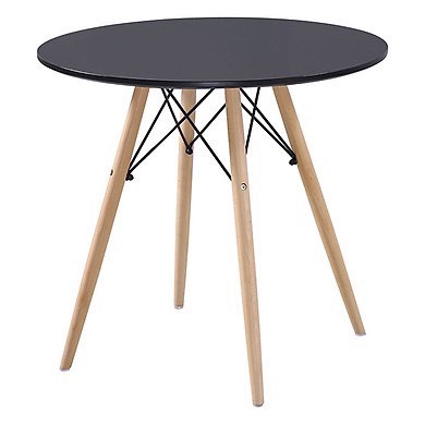 BÀN EAMES TRÒN 𝐅𝐑𝐄𝐄 𝐒𝐇𝐈𝐏 Chân Gỗ đan Thép Bàn Làm Việc, Cafe, phòng ngủ -Hàng Cao Cấp