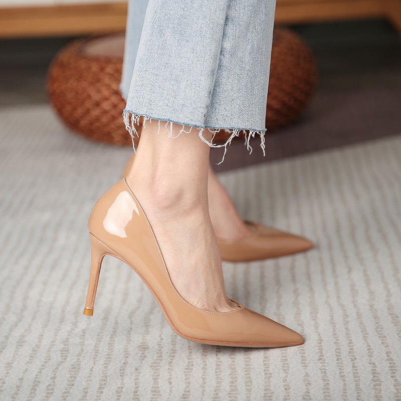 GIÀY CAO GÓT KHOÉT EO SIZE NHỎ 31 32 33 KIỂU SÁNG BASIC